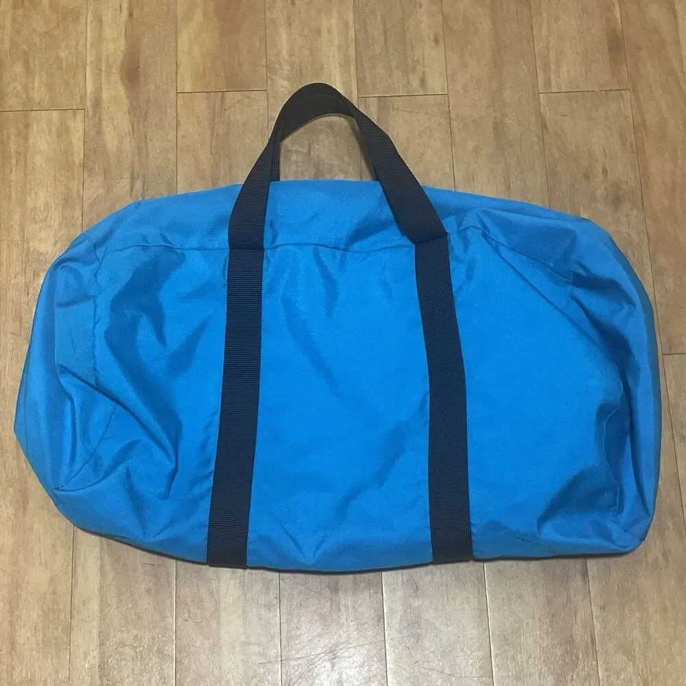 Vintage 80s 90s USA Jansport Blue Weekend Camping Duffle Bag Retro Lightweight